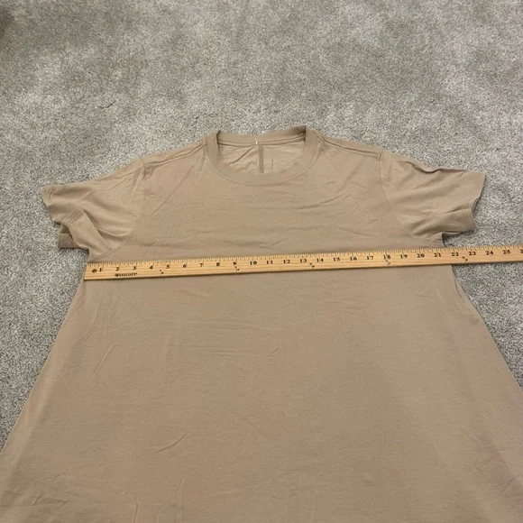 Lululemon All Yours Tee Dress Sheer Oak Tan Brown size medium Worn Once - Picture 4 of 6